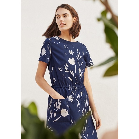 Cuyana Dresses & Skirts - SOLD CUYANA Womens Medium Drawstring Blue Dress